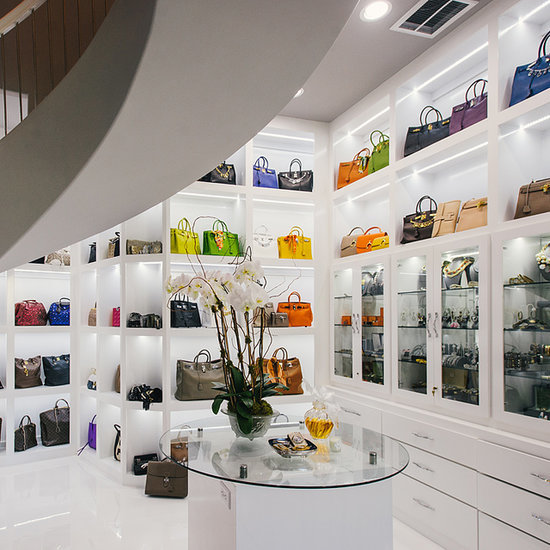 designer luxury bag closet